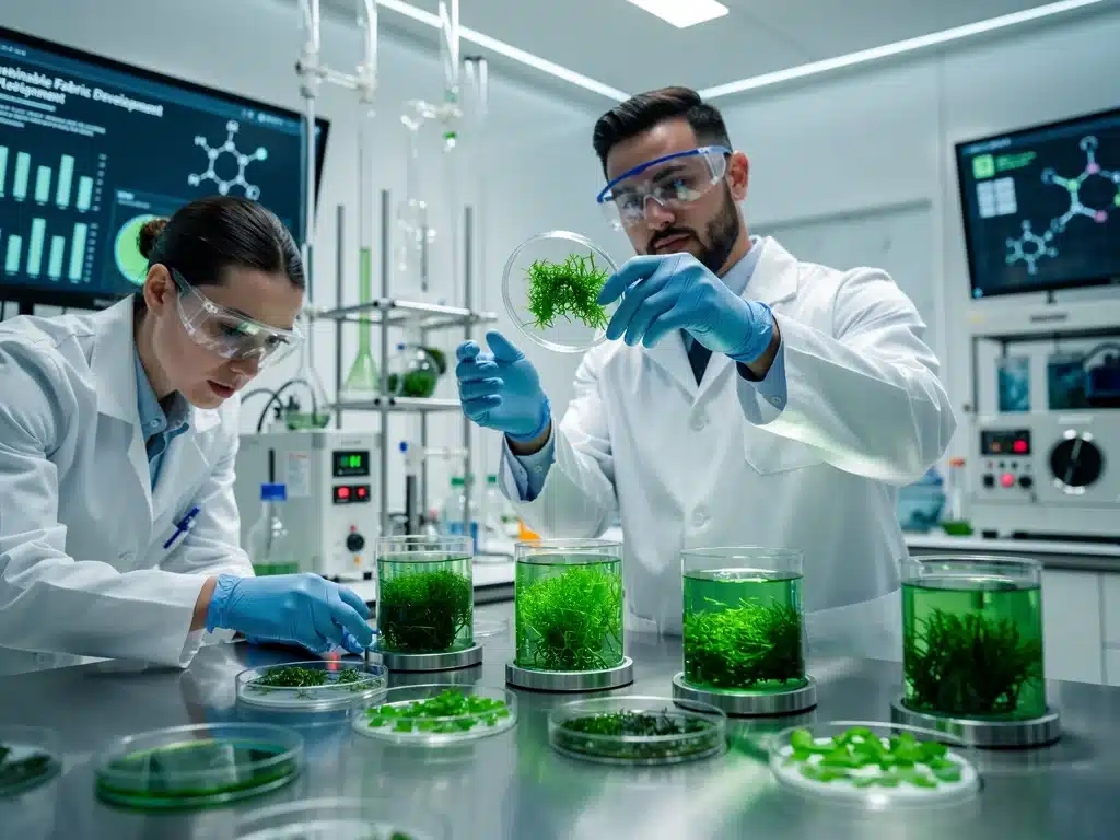 Algae-based textile research and development